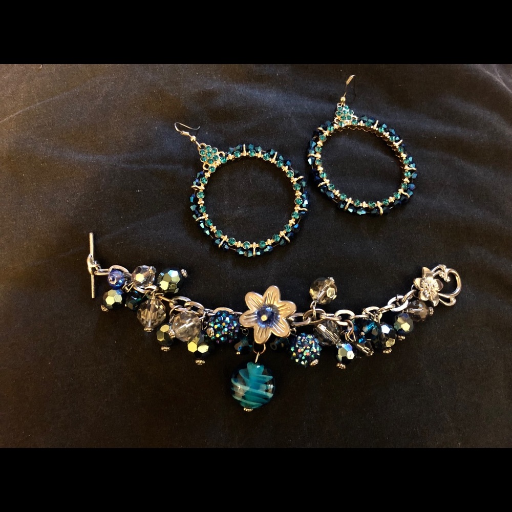 💙Bracelet & earrings 💙